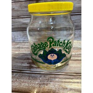 Vintage 1984 Wheaton Cabbage Patch Kids Candy Container GLASS JAR 
